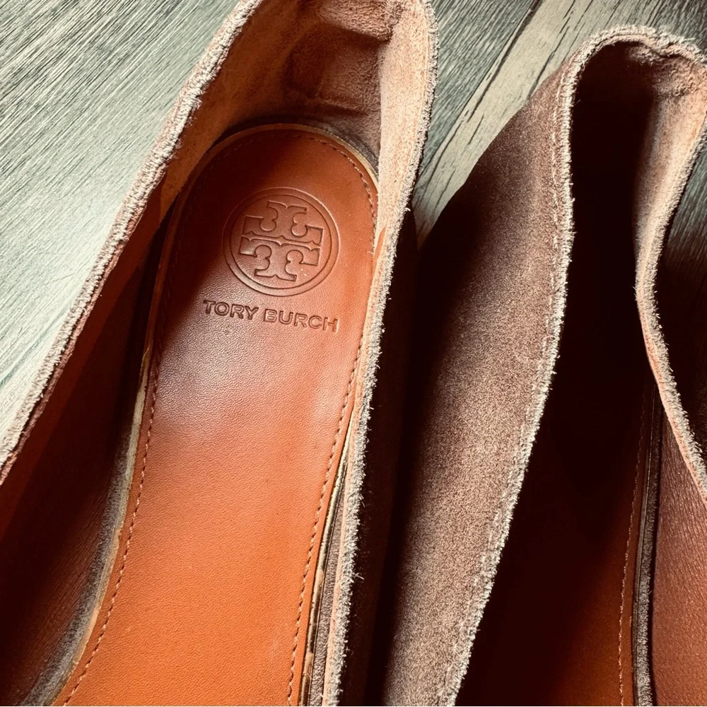 Tory Burch suede women loafers SZ 8 1/2 M
